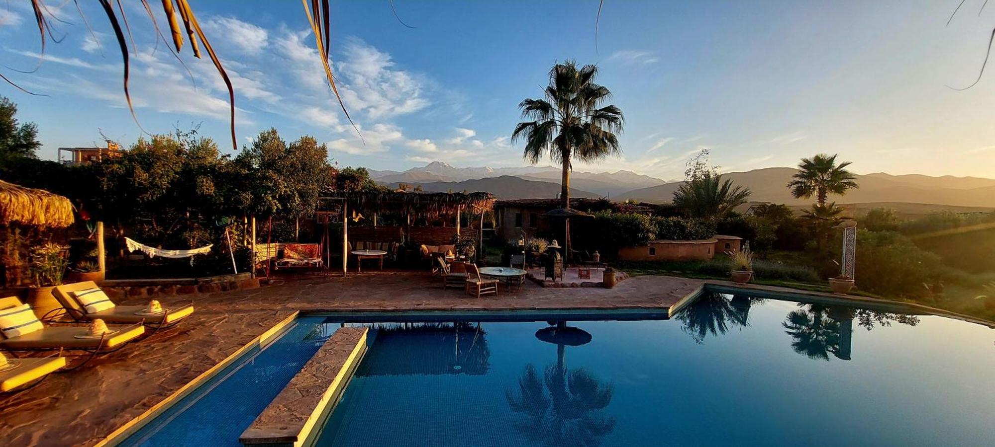 Les Jardins De Taja Hotel Ourika Buitenkant foto